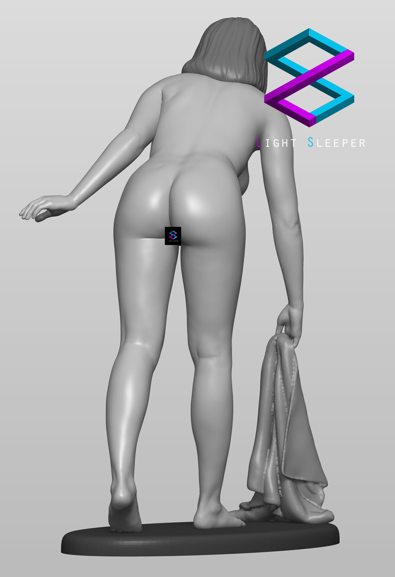 Nude Girl 3D print model_2