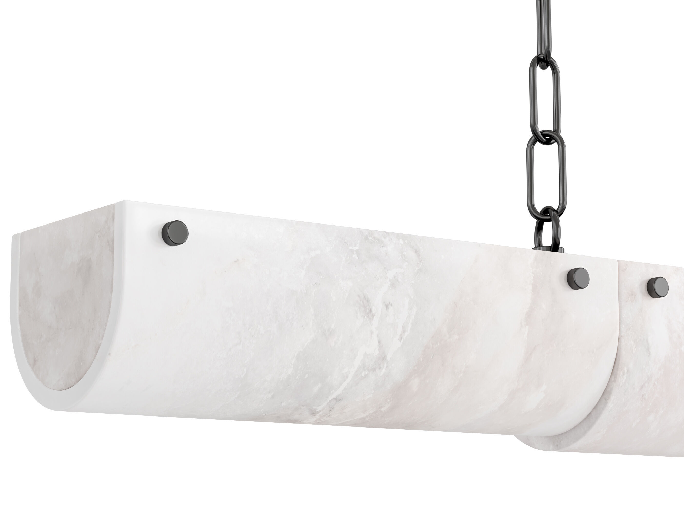 Alabaster Chandelier 3D model_2