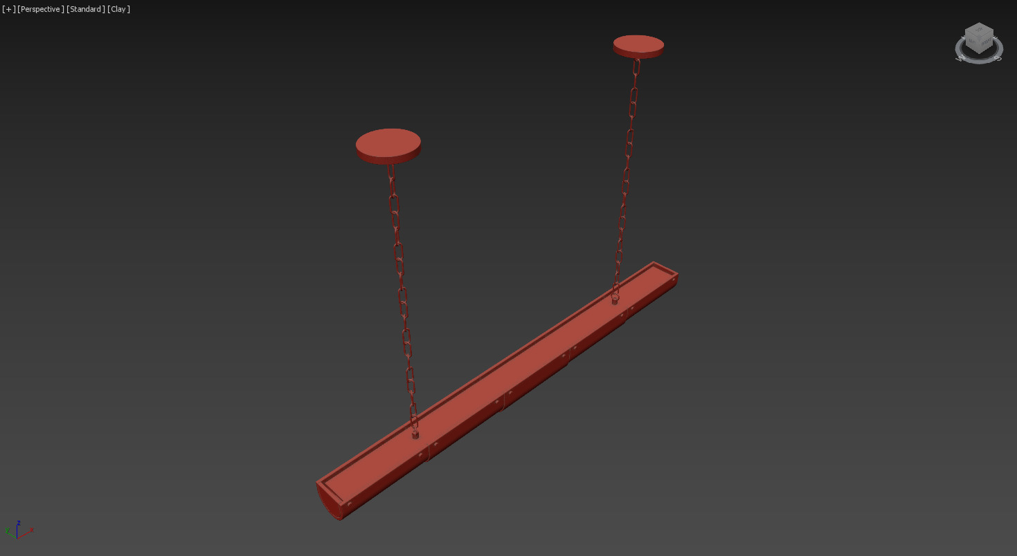 Alabaster Chandelier 3D model_8