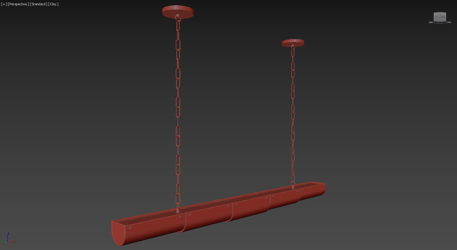 Alabaster Chandelier 3D model_9