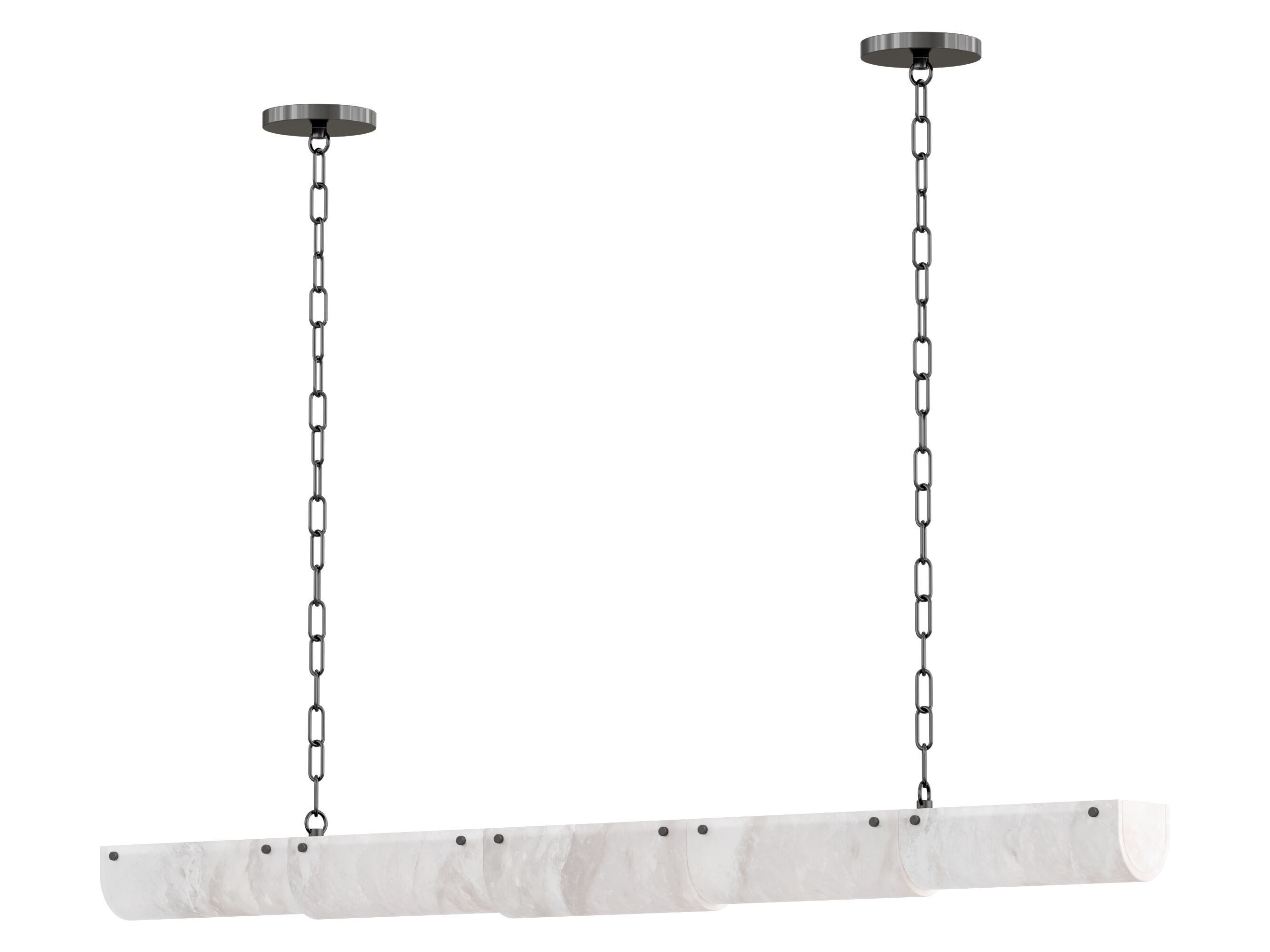 Alabaster Chandelier 3D model_4