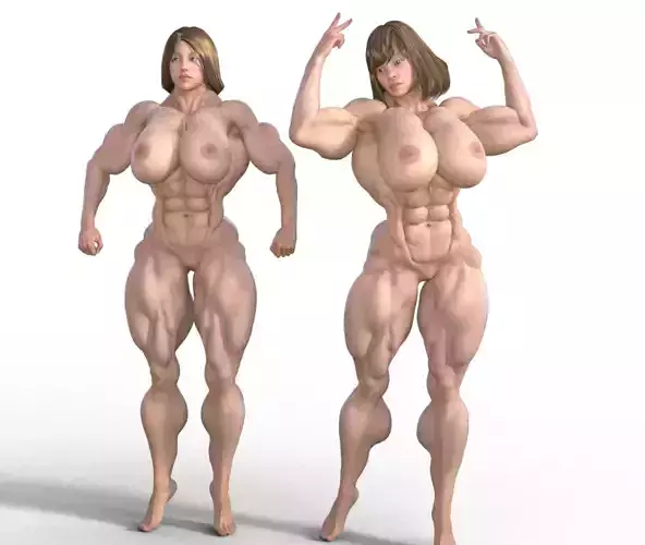 women  bodybuilder competition 3D print model