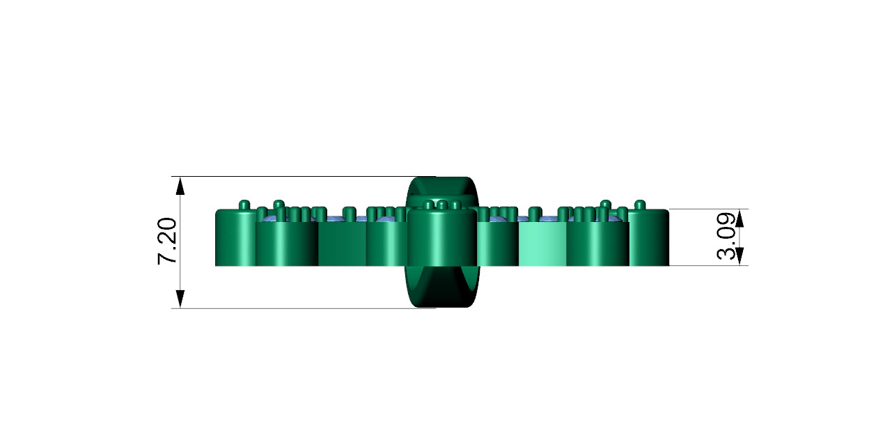 Cross Pendant Necklace with Diamond - 3D Printable CAD Module  3D print model_16