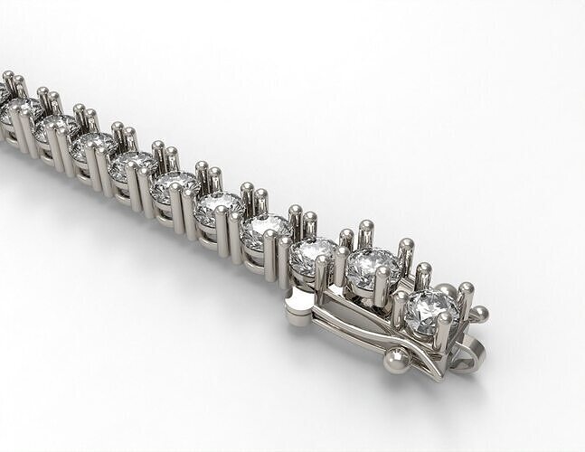 Tennis Bracelet 0l16ct 3D print model