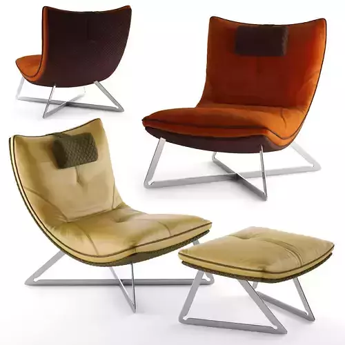 Armchair Gamma SCARLETT 3D model
