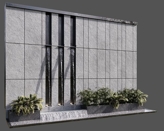 WATERFALL FOUNTAIN CASCADE  NO15 A 3D model 2