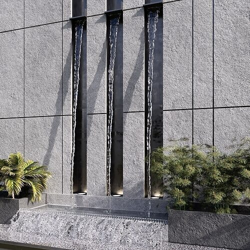 WATERFALL FOUNTAIN CASCADE  NO15 A 3D model 5