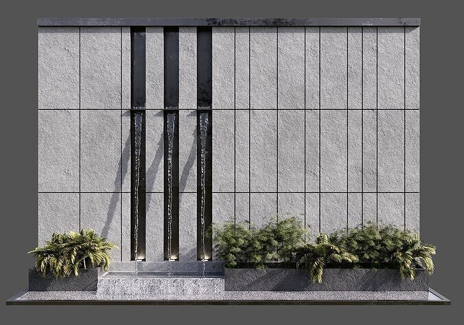 WATERFALL FOUNTAIN CASCADE  NO15 A 3D model 6