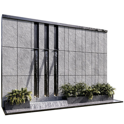 WATERFALL FOUNTAIN CASCADE  NO15 A 3D model 7