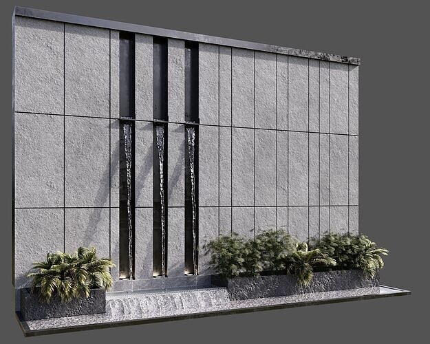 WATERFALL FOUNTAIN CASCADE  NO15 A 3D model 3