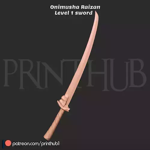 Onimusha Raizan Level 1 sword for cosplay