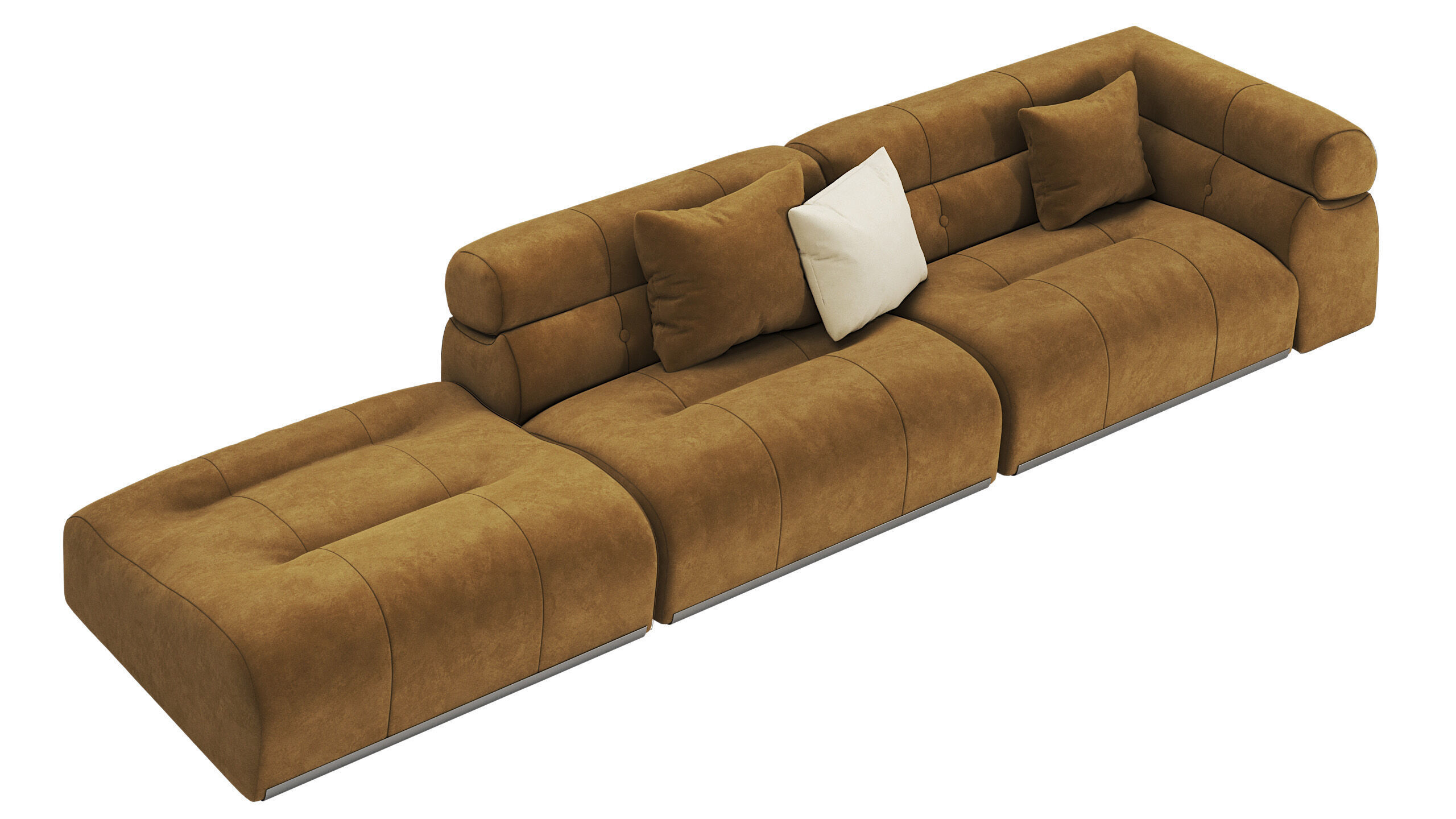 Coupe modular corner sofa by Minotti 3D model_5