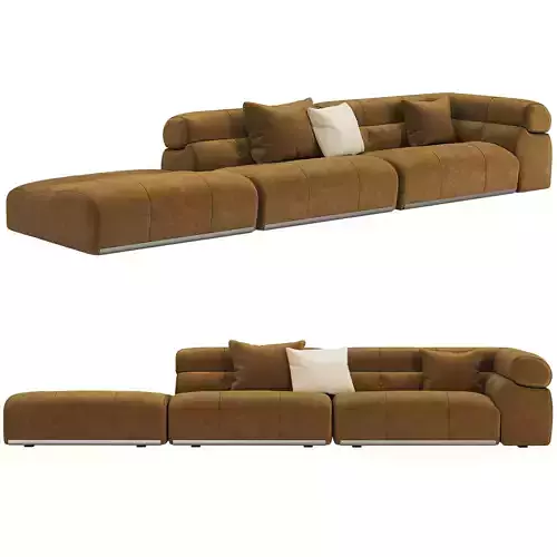 Coupe modular corner sofa by Minotti