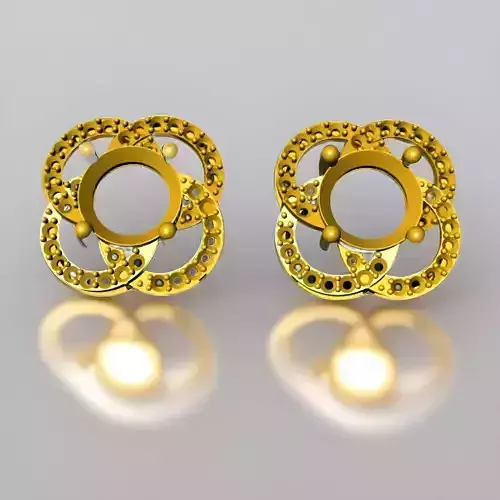 Floral Stud Earrings