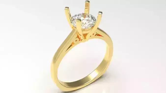 Classic Six-Prong Solitaire Ring 