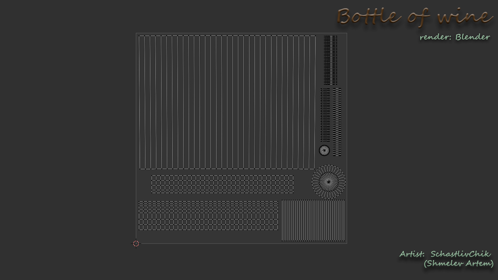 Bottle of wine Free low-poly 3D model_10