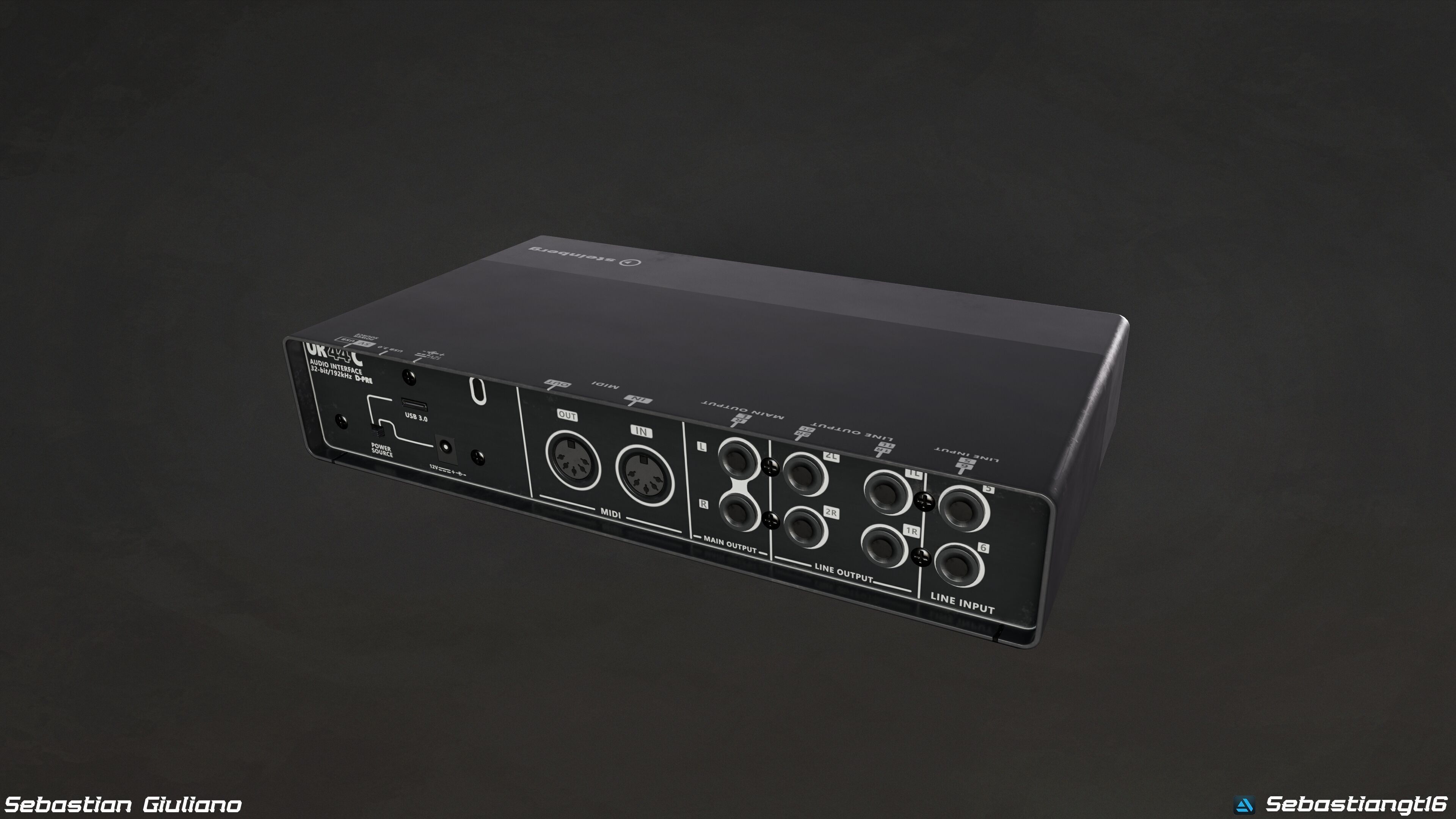 Music Amplifiers Pack 5 Game Ready 3D Models PBR  Low-poly 3D model_7