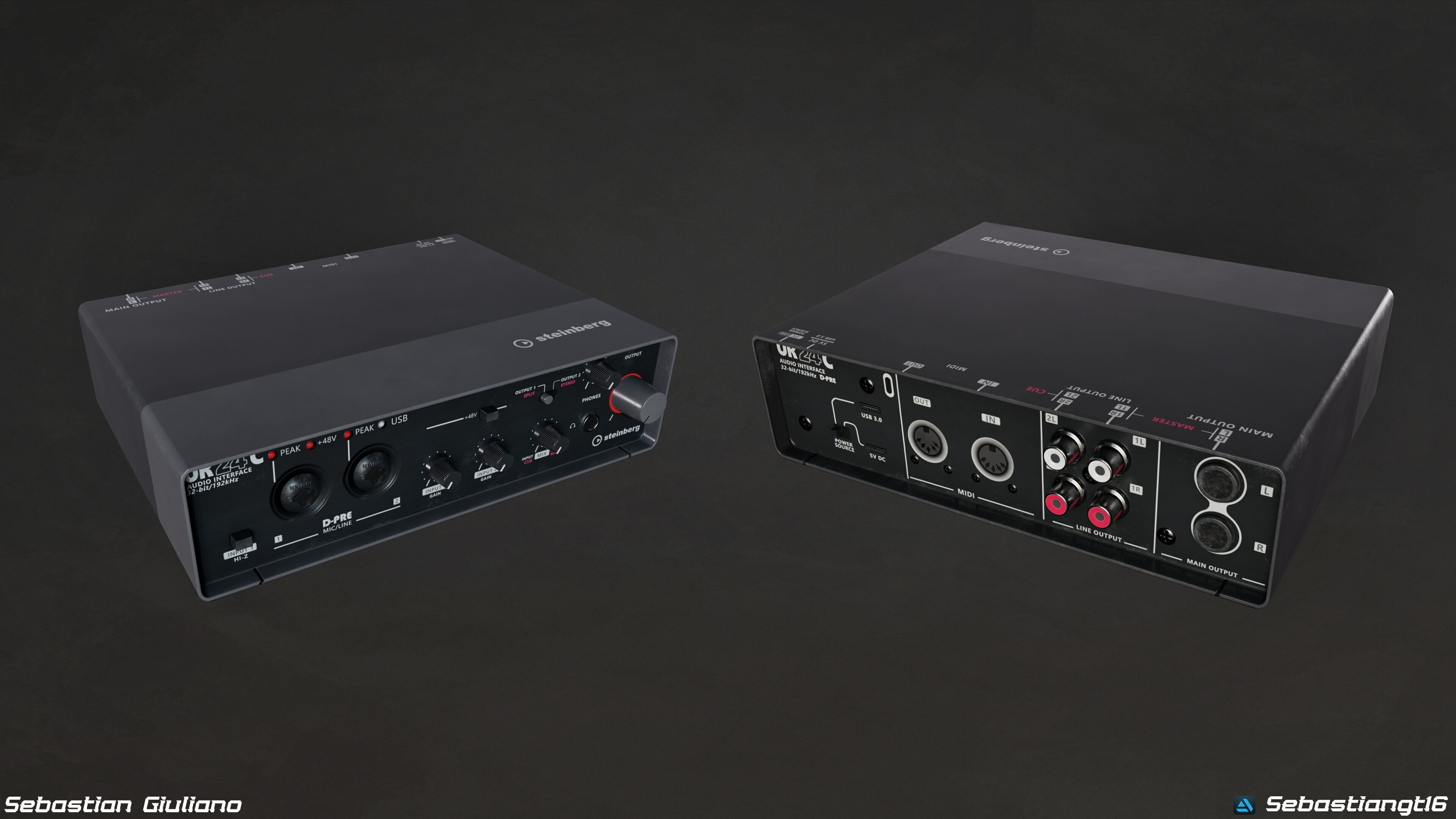 Music Amplifiers Pack 5 Game Ready 3D Models PBR  Low-poly 3D model_9