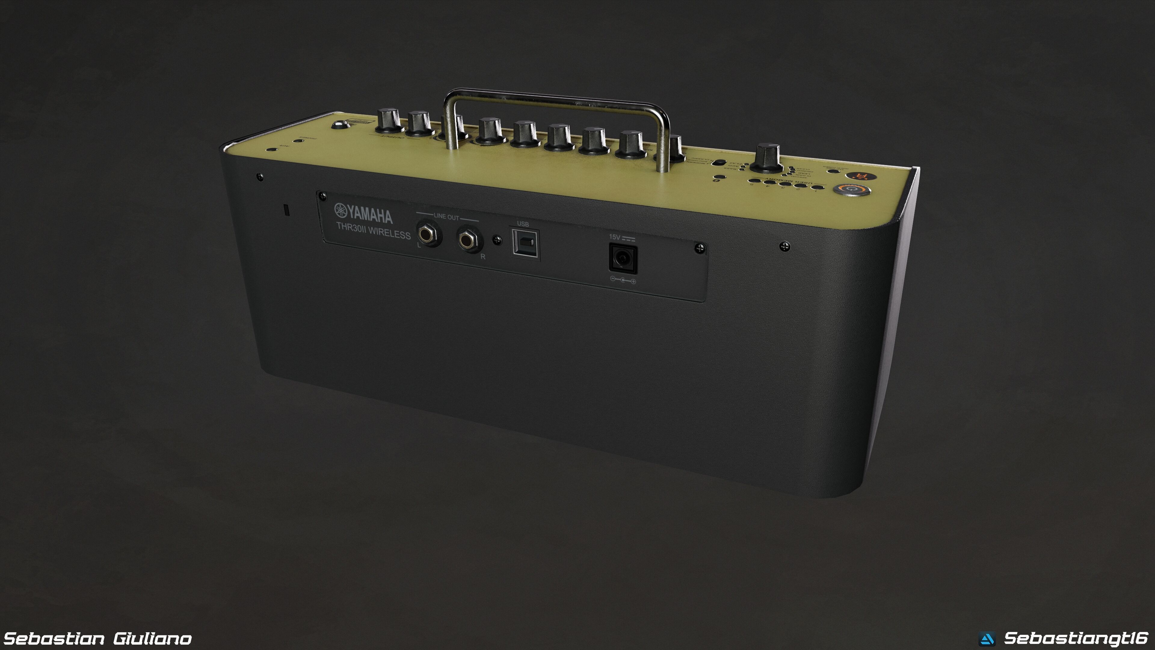 Music Amplifiers Pack 5 Game Ready 3D Models PBR  Low-poly 3D model_10