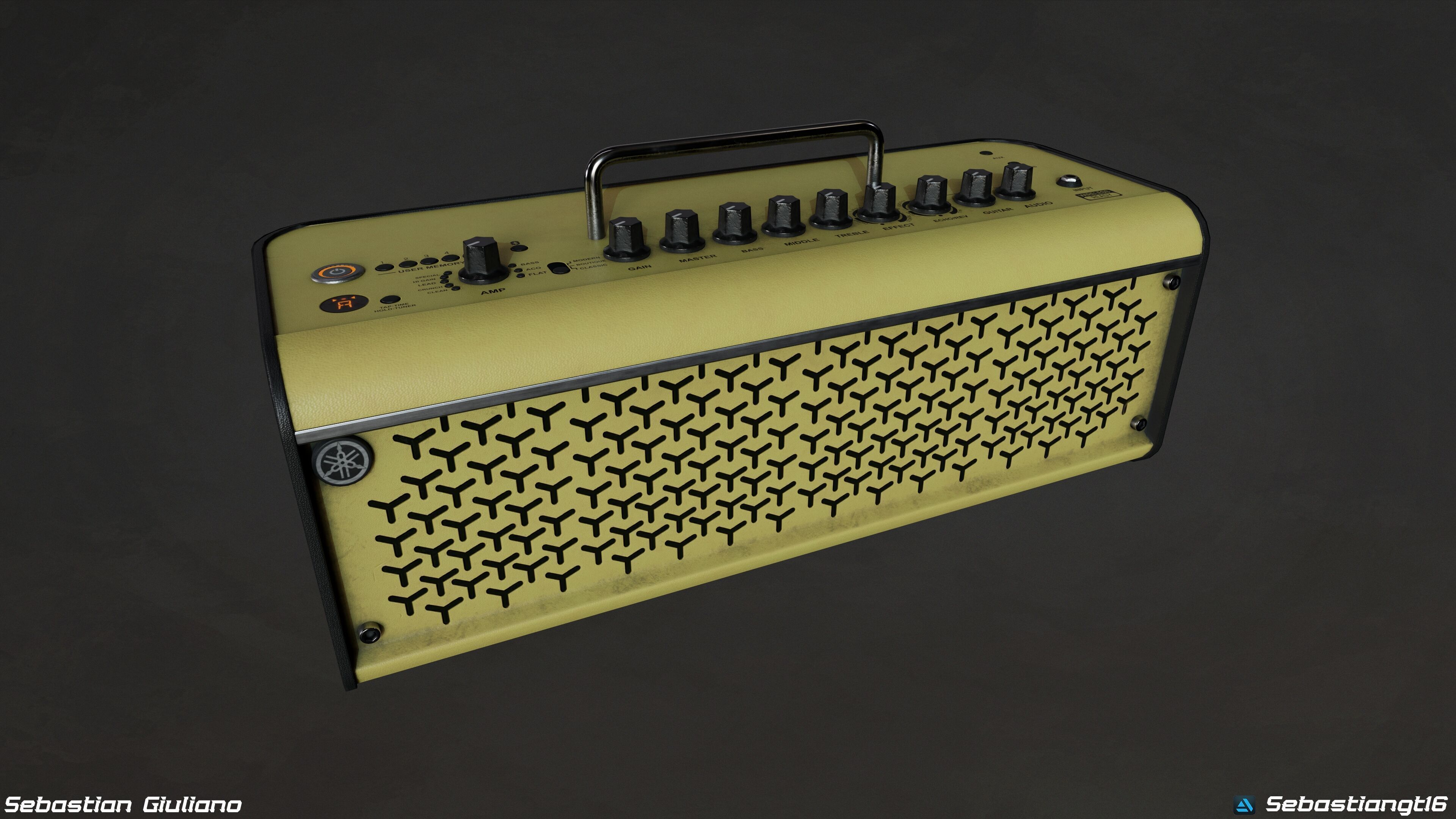 Music Amplifiers Pack 5 Game Ready 3D Models PBR  Low-poly 3D model_11