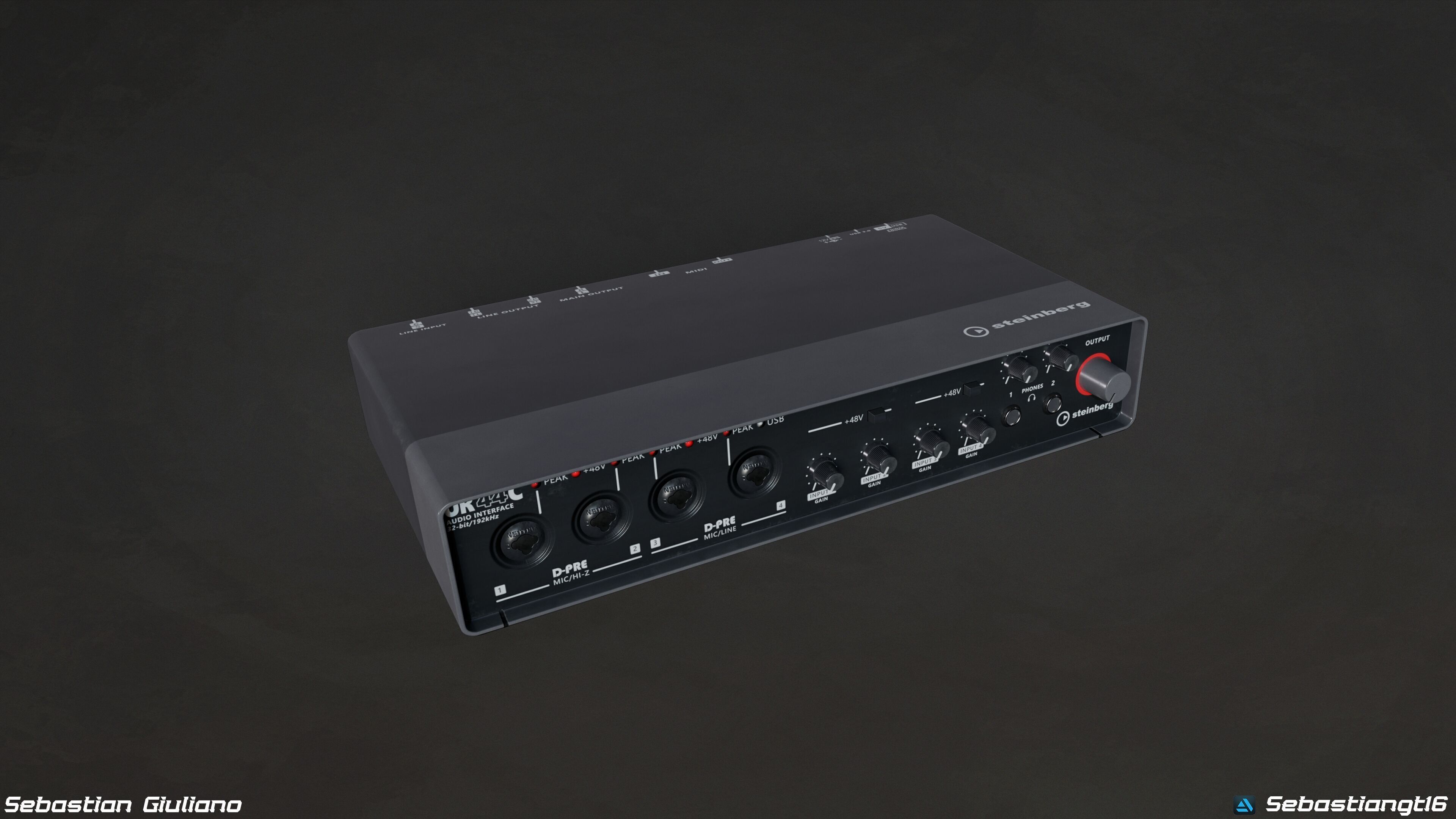 Music Amplifiers Pack 5 Game Ready 3D Models PBR  Low-poly 3D model_8