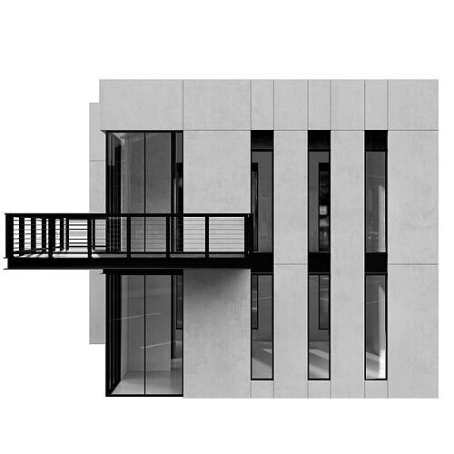MODERN HOUSE NO7 A 3D model 6