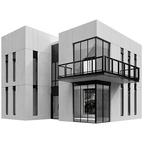 MODERN HOUSE NO7 A 3D model 3