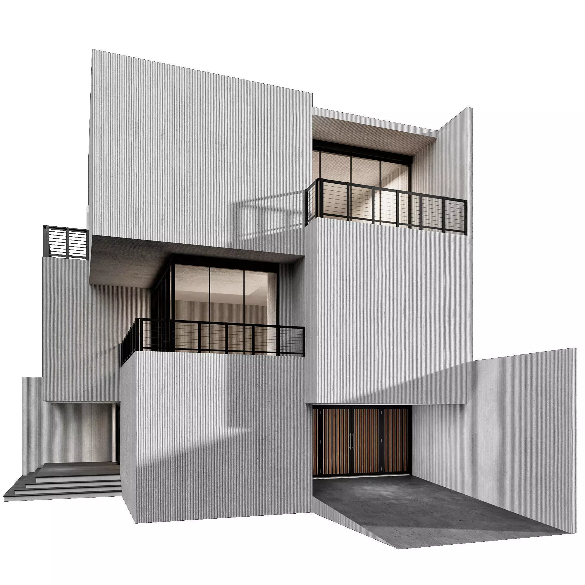 MODERN HOUSE NO6 A 3D model_0