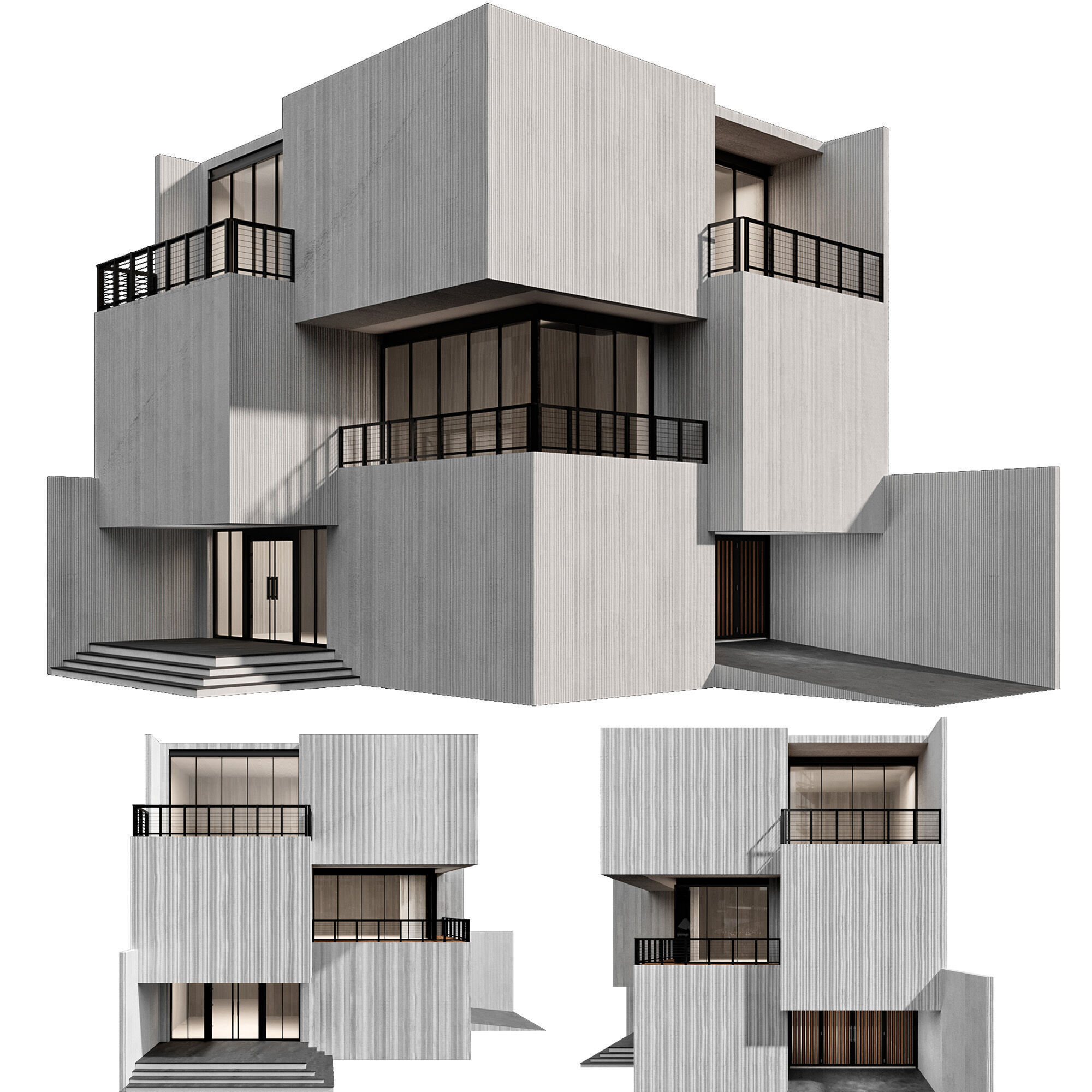MODERN HOUSE NO6 A 3D model_1