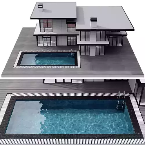 MODERN HOUSE NO5 A 3D model