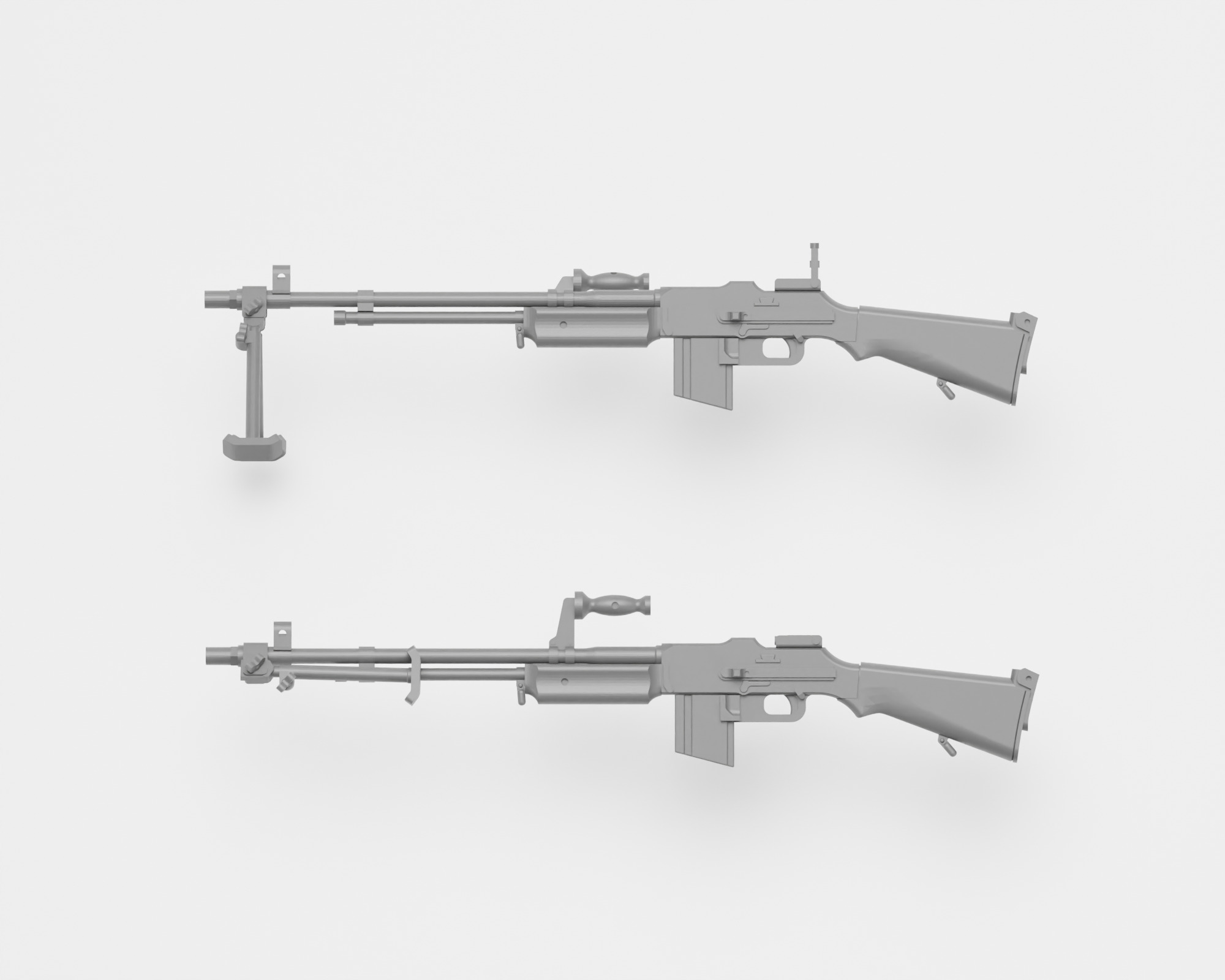 US Army WWII weapons - 1-35 diorama accessories - supported 3D print model_5