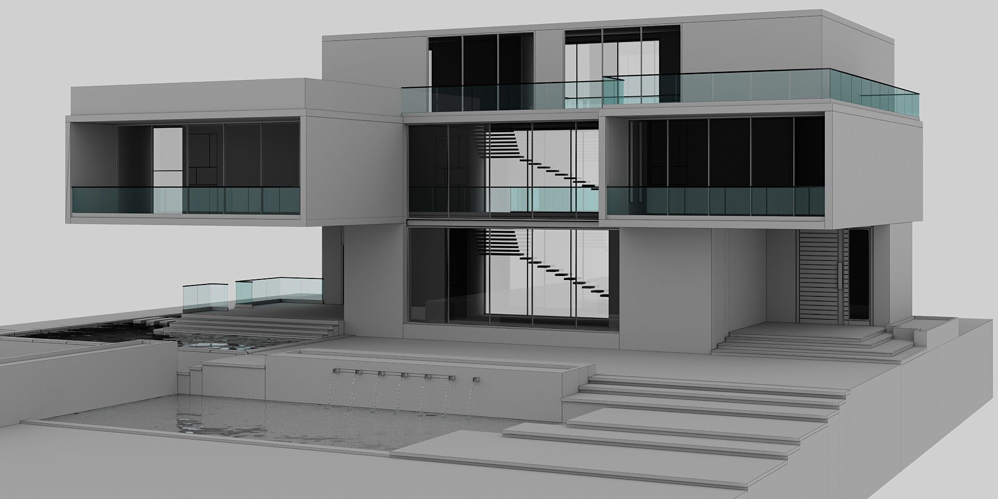 MODERN HOUSE NO12 A 3D model_9