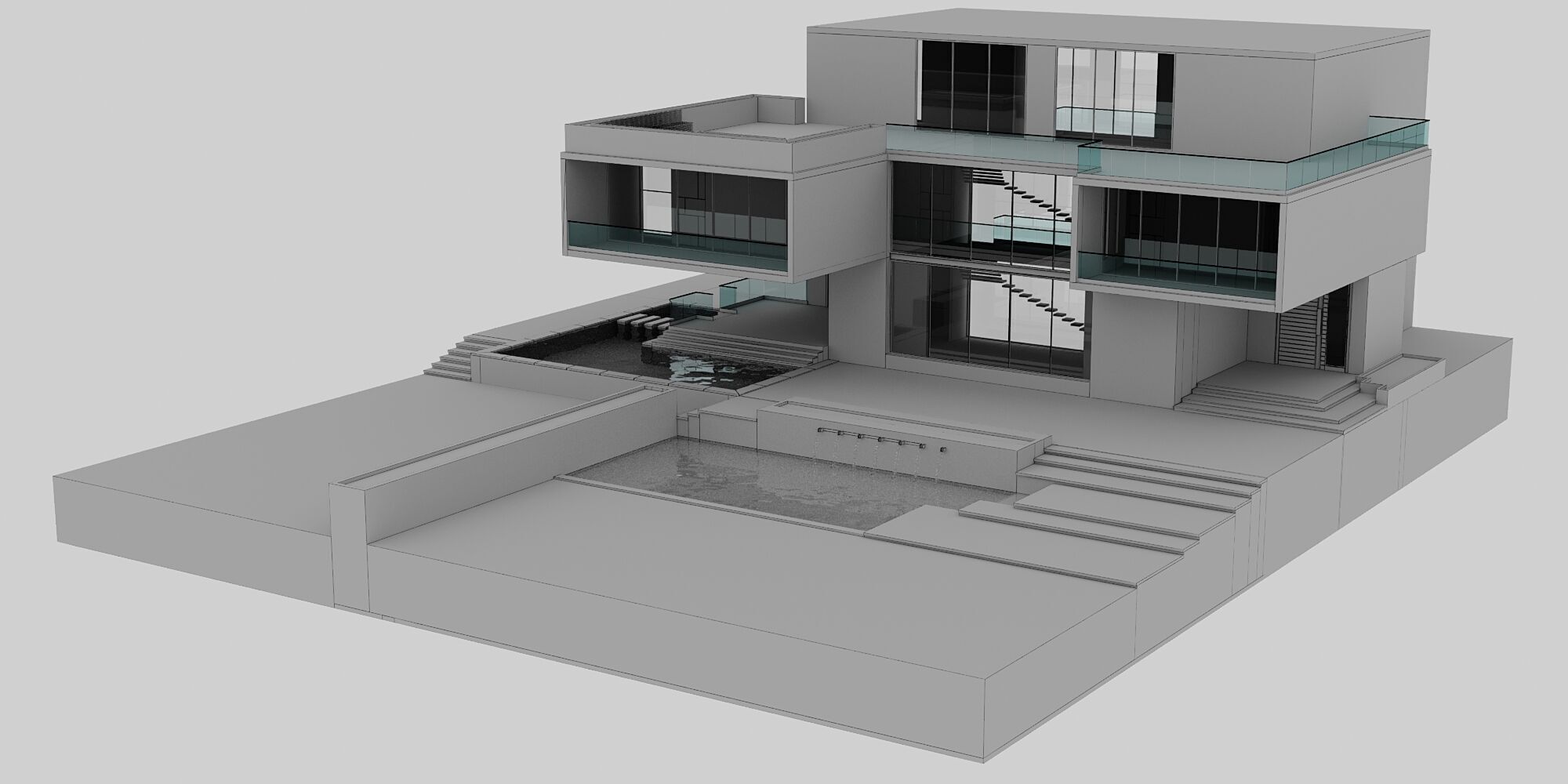 MODERN HOUSE NO12 A 3D model_8