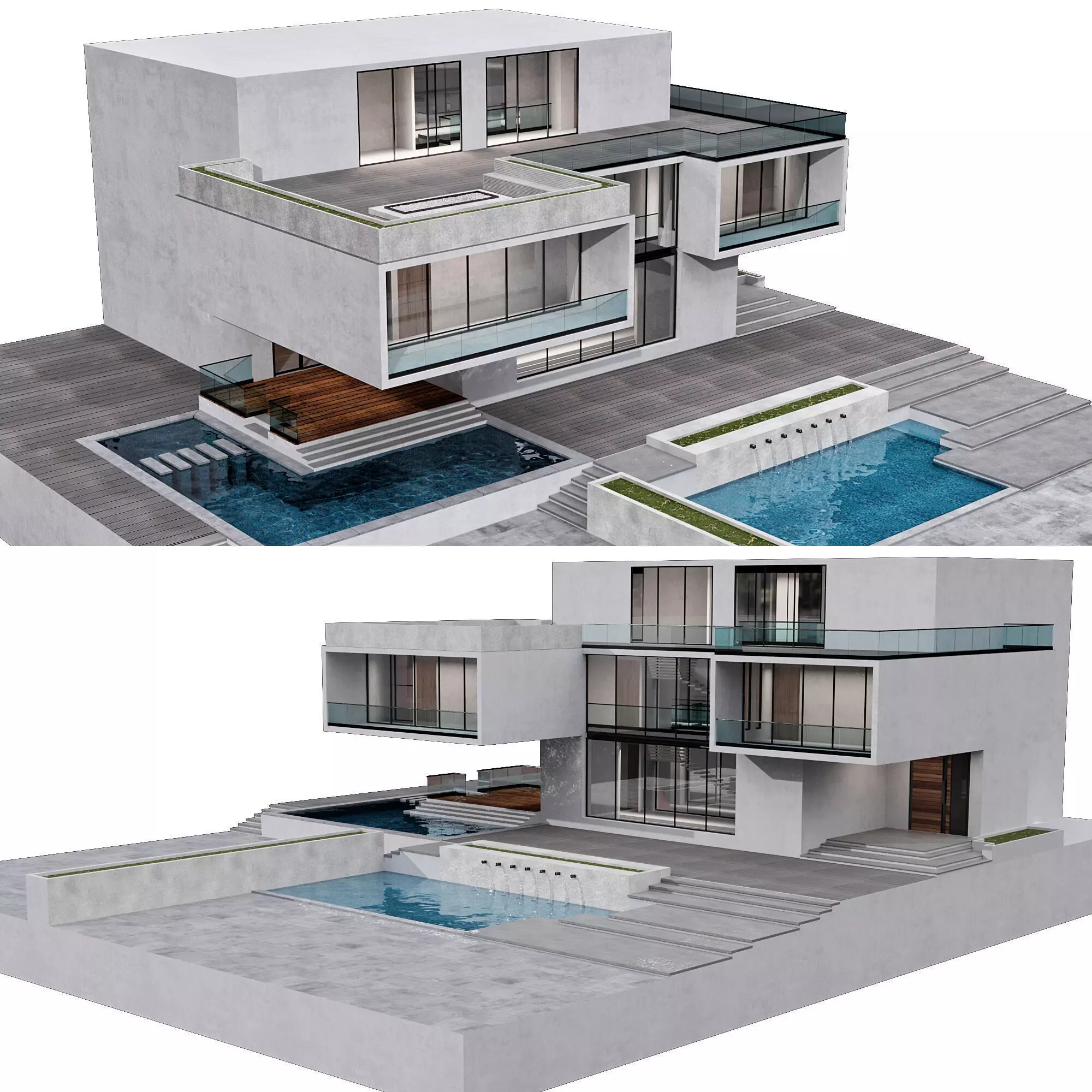 MODERN HOUSE NO12 A 3D model_0