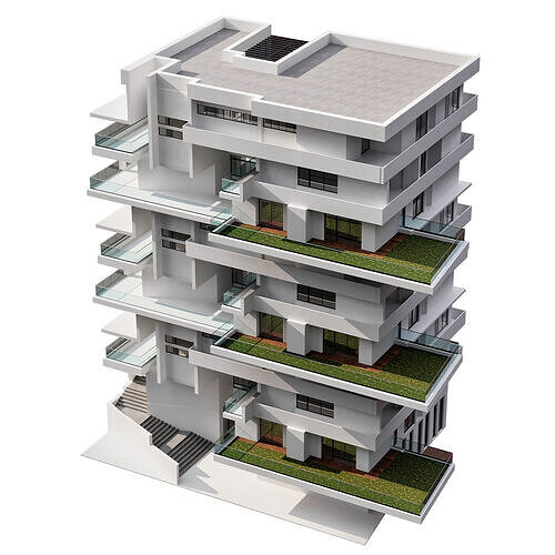 RESIDENTIAL BUILDING NO40 A 3D model 4