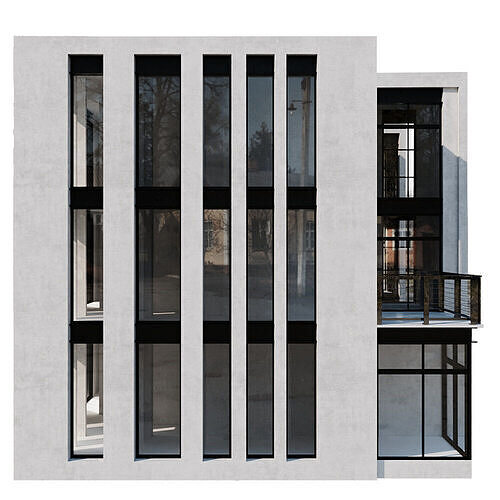 RESIDENTIAL BUILDING NO34 A 3D model 5