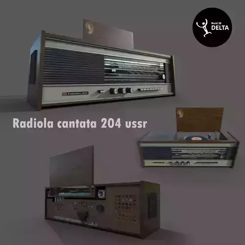 Radiola Cantata204 USSR Free 3D model