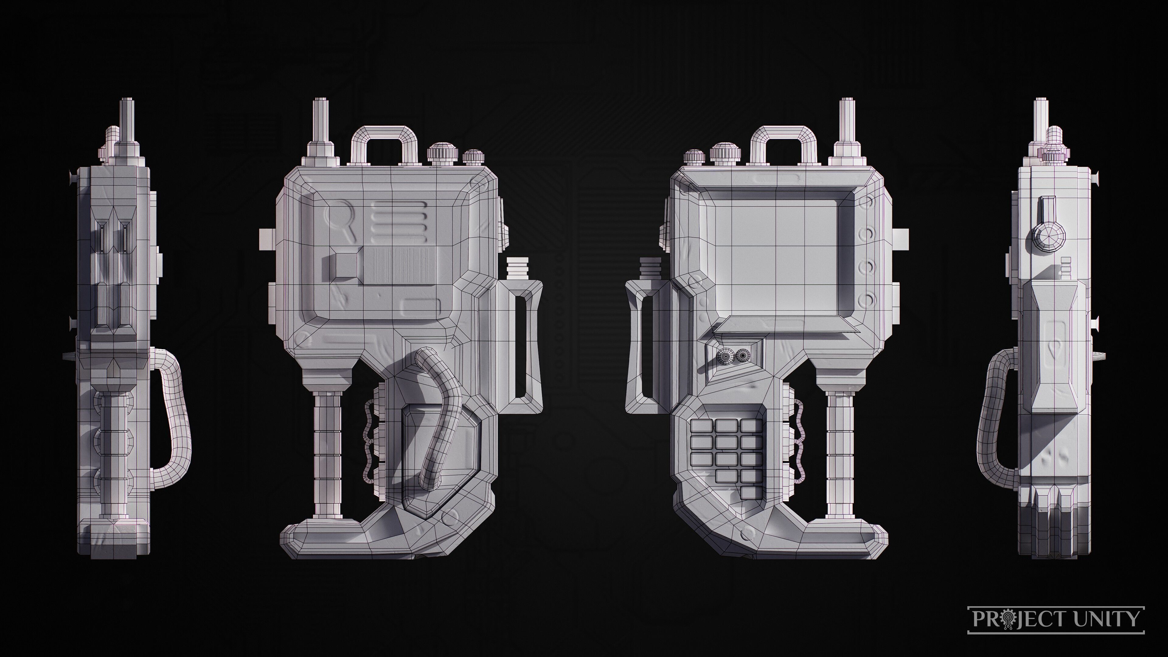 Game Ready SciFi Props Pack Low-poly 3D model_12