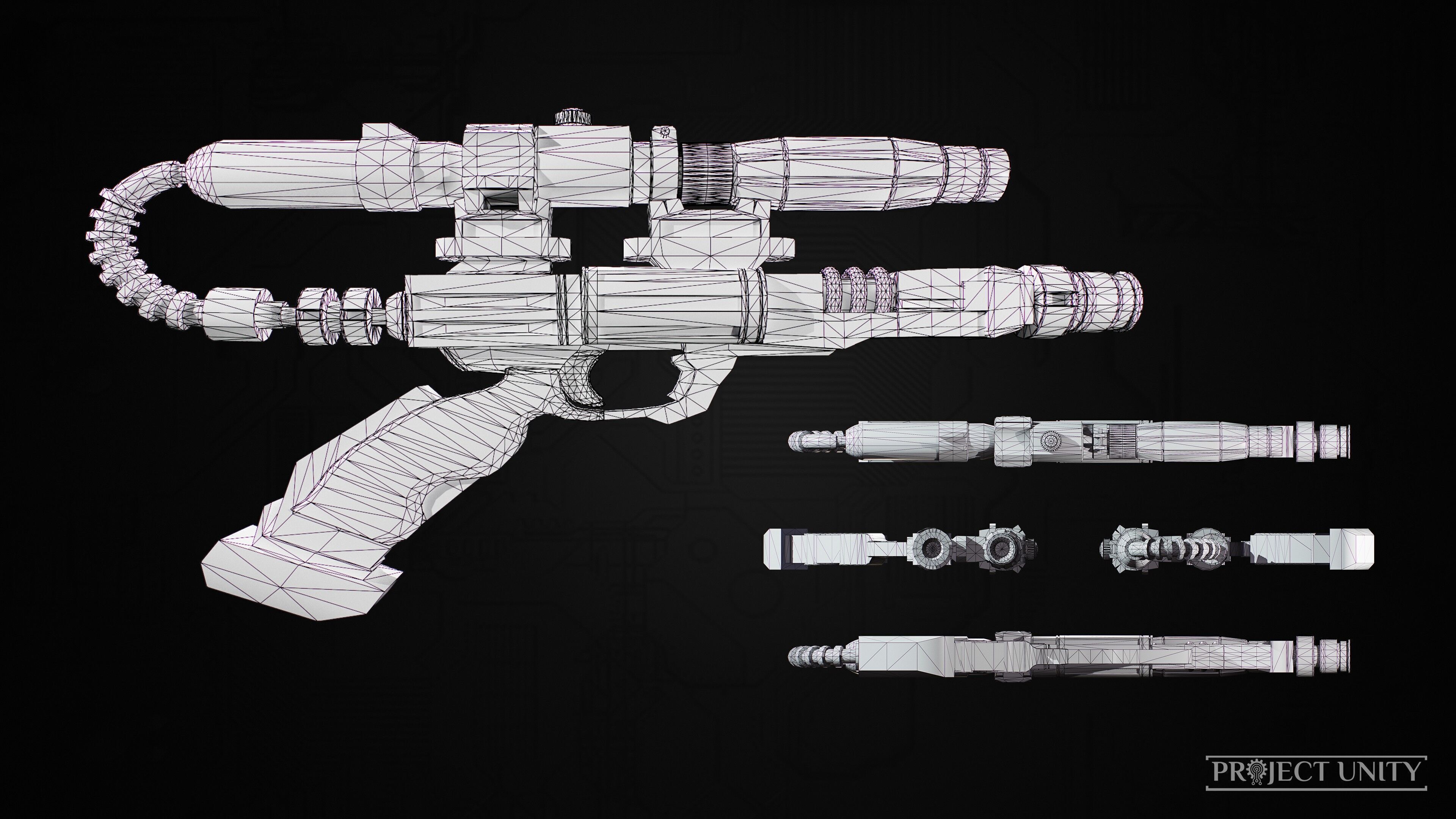 Game Ready SciFi Props Pack Low-poly 3D model_10