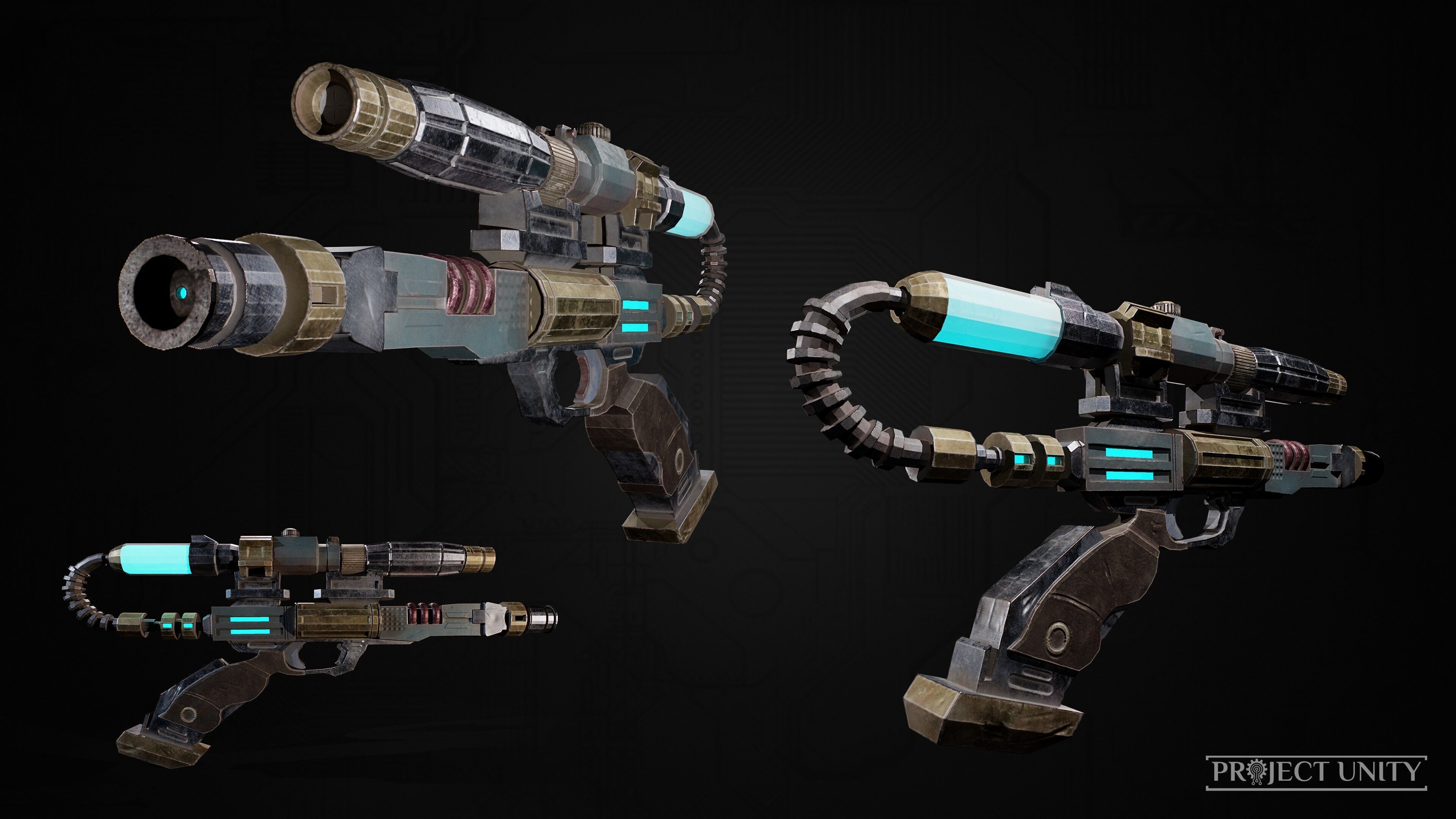 Game Ready SciFi Props Pack Low-poly 3D model_8