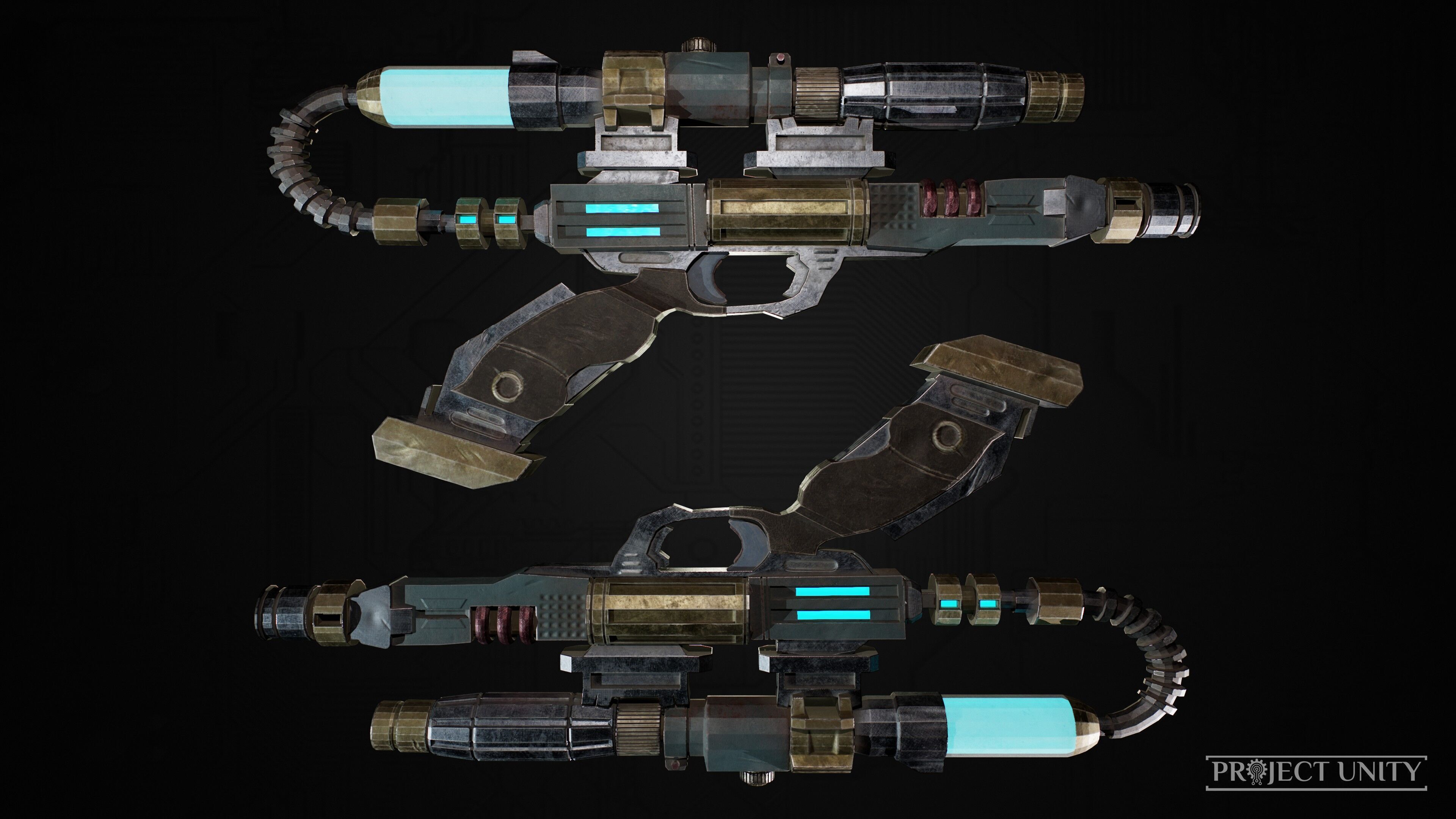 Game Ready SciFi Props Pack Low-poly 3D model_7