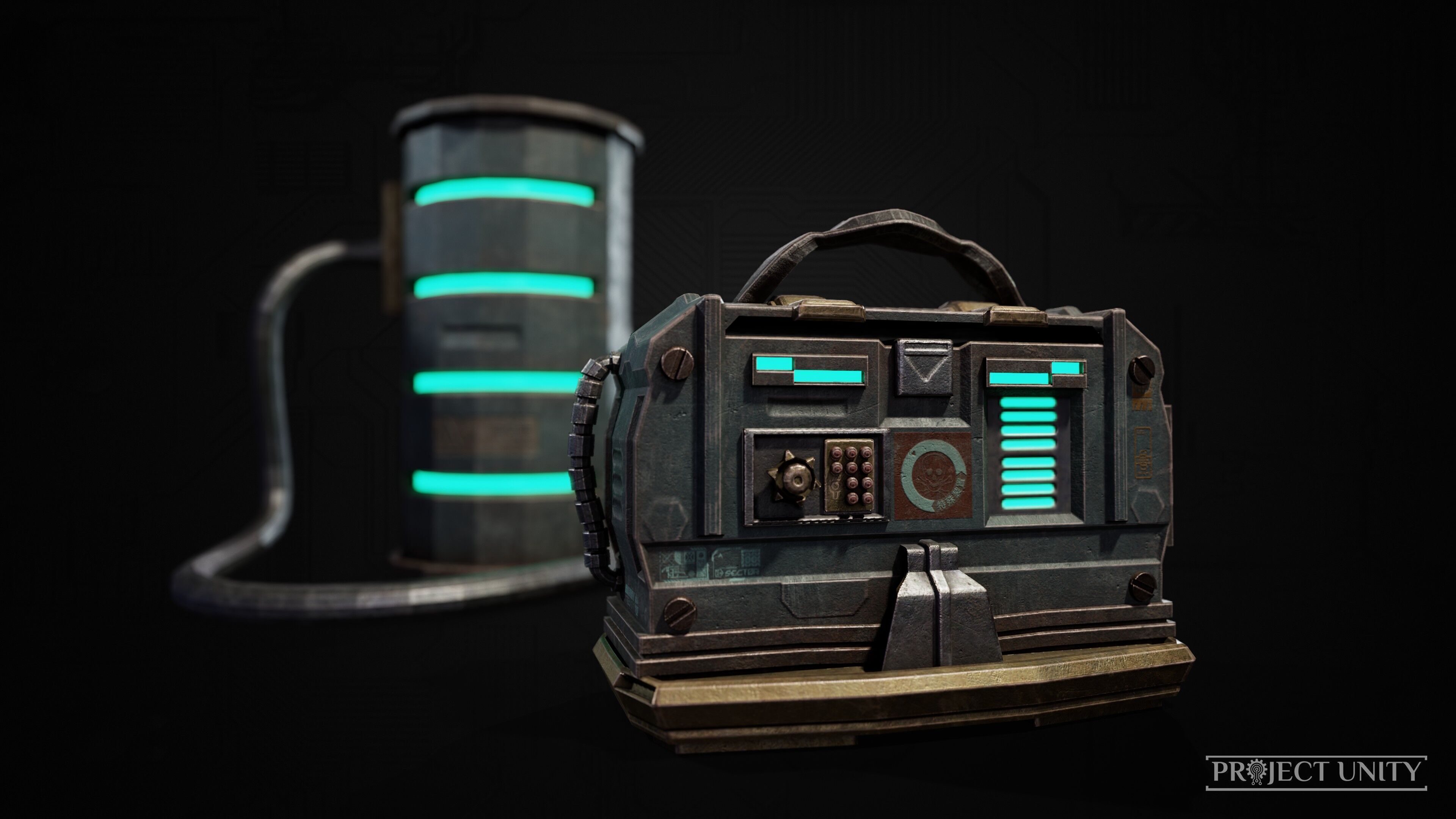 Game Ready SciFi Props Pack Low-poly 3D model_4