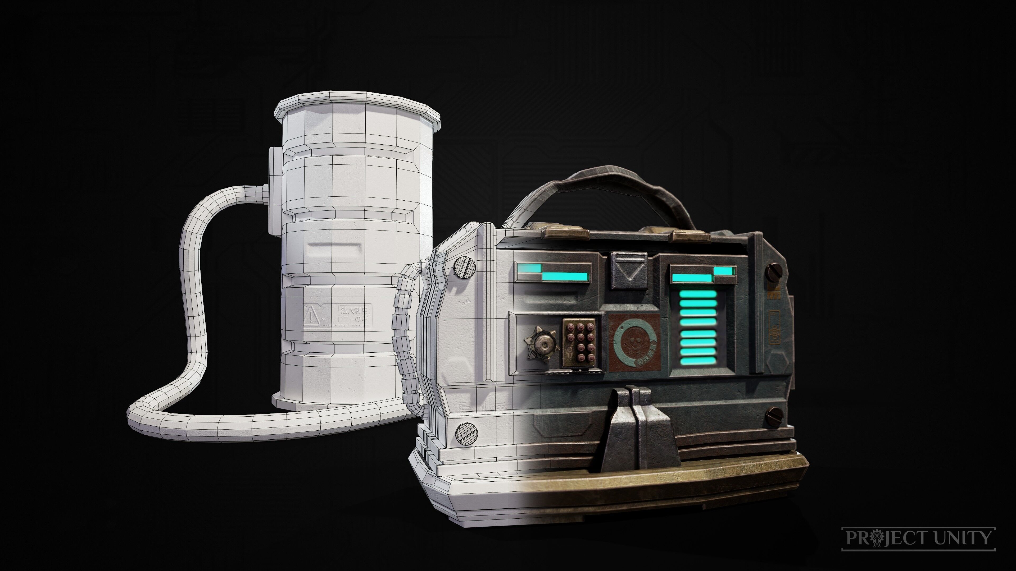 Game Ready SciFi Props Pack Low-poly 3D model_6