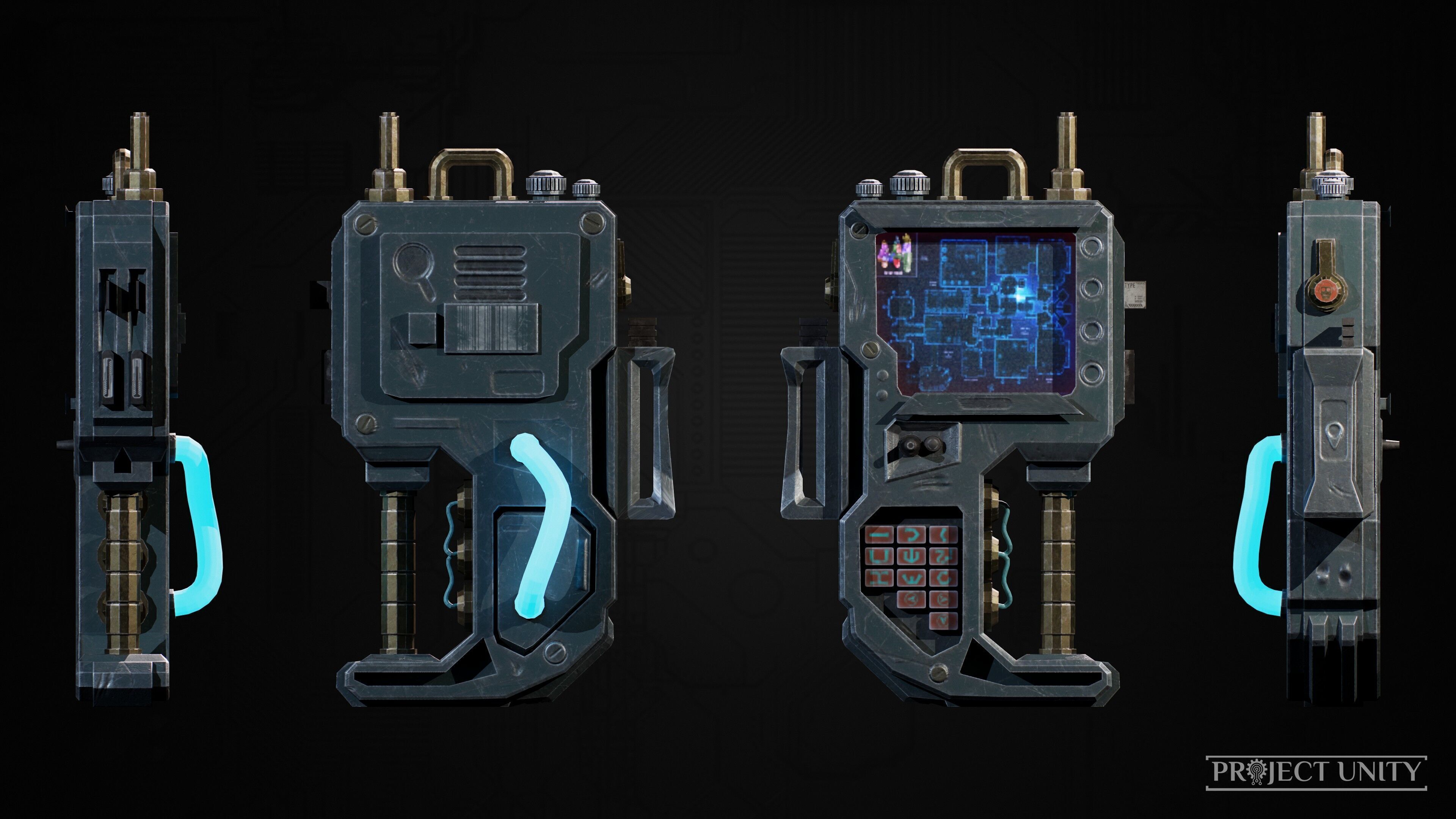 Game Ready SciFi Props Pack Low-poly 3D model_11