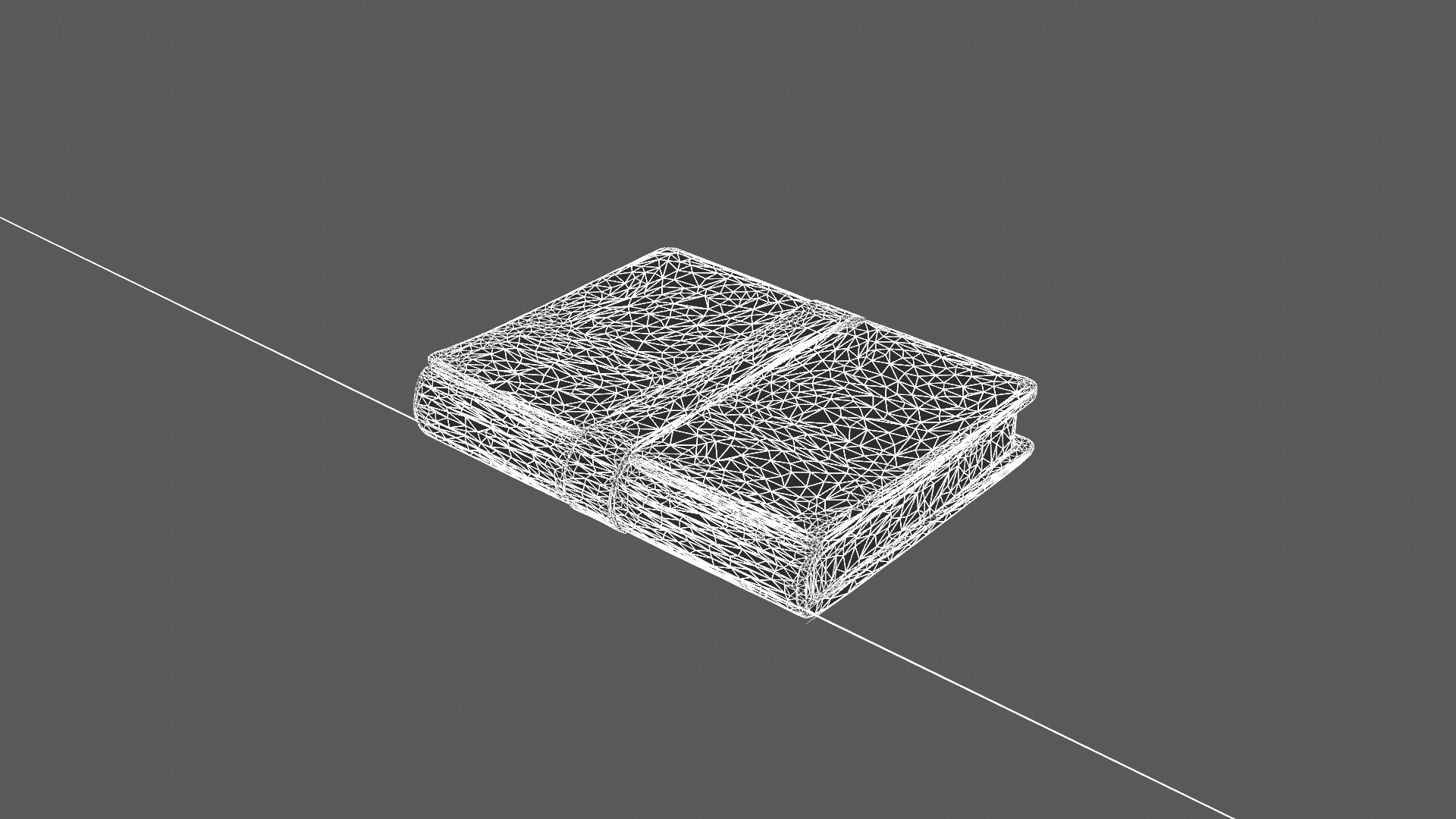 Vintage Leather Journal 3D Model 3D model_9