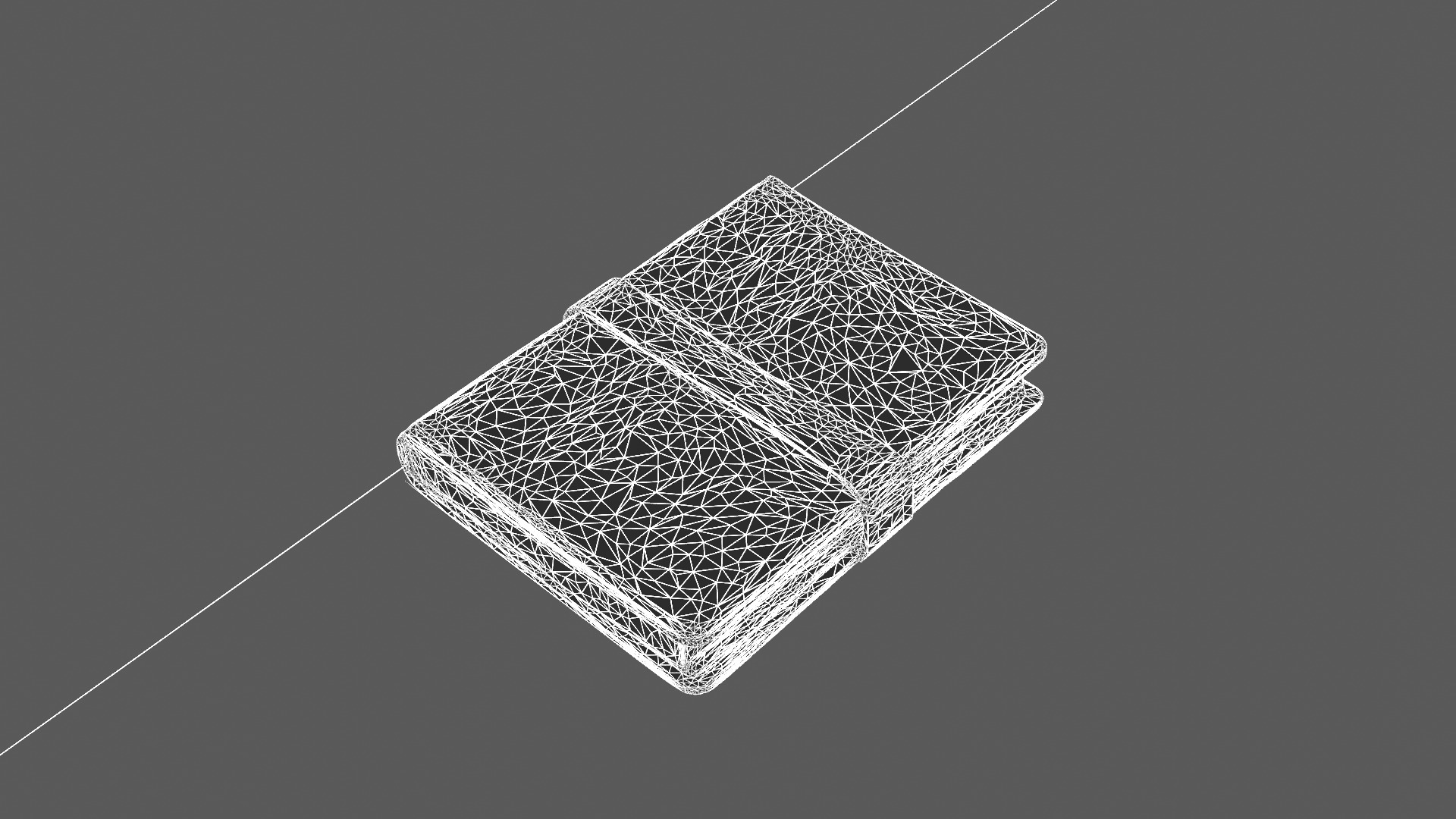 Vintage Leather Journal 3D Model 3D model_10