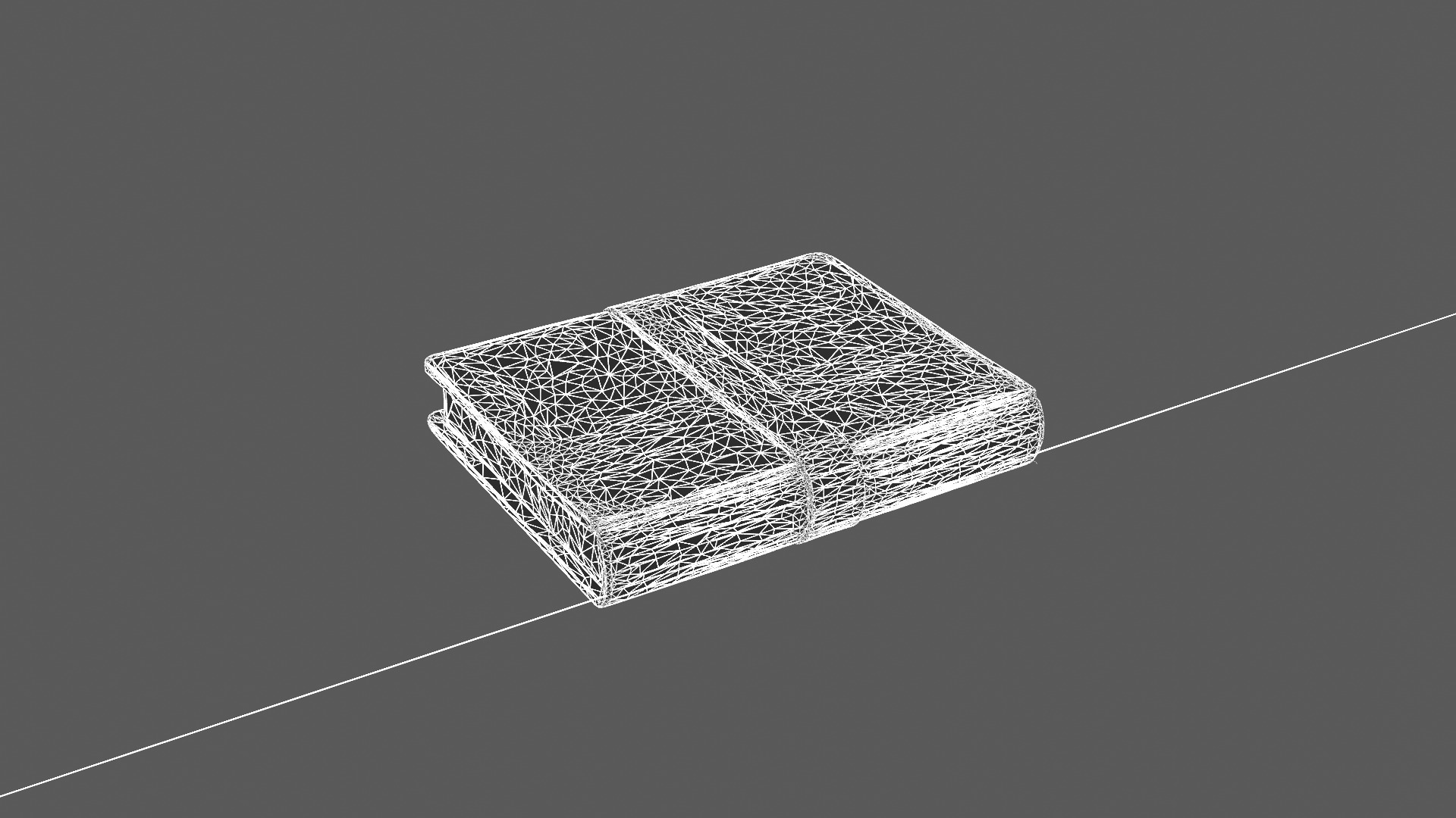 Vintage Leather Journal 3D Model 3D model_8