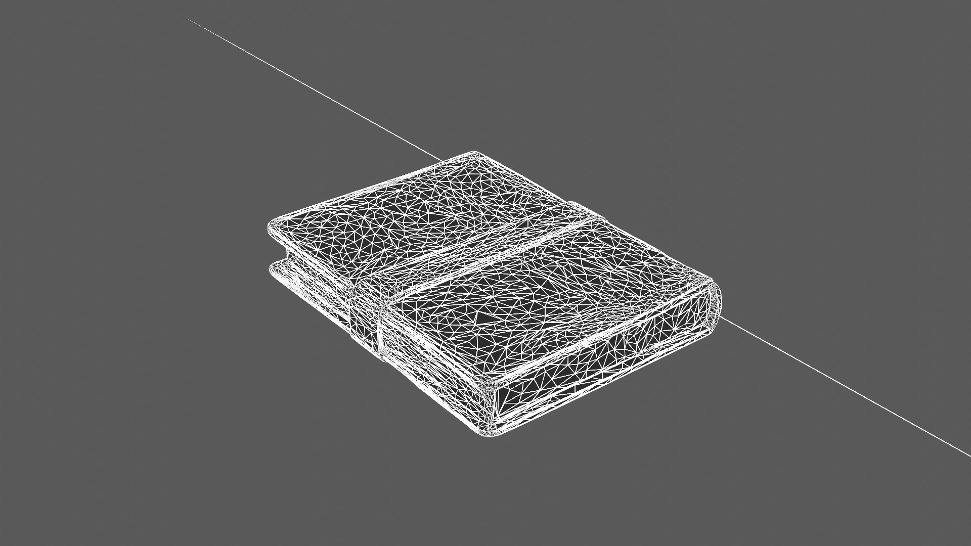 Vintage Leather Journal 3D Model 3D model_6