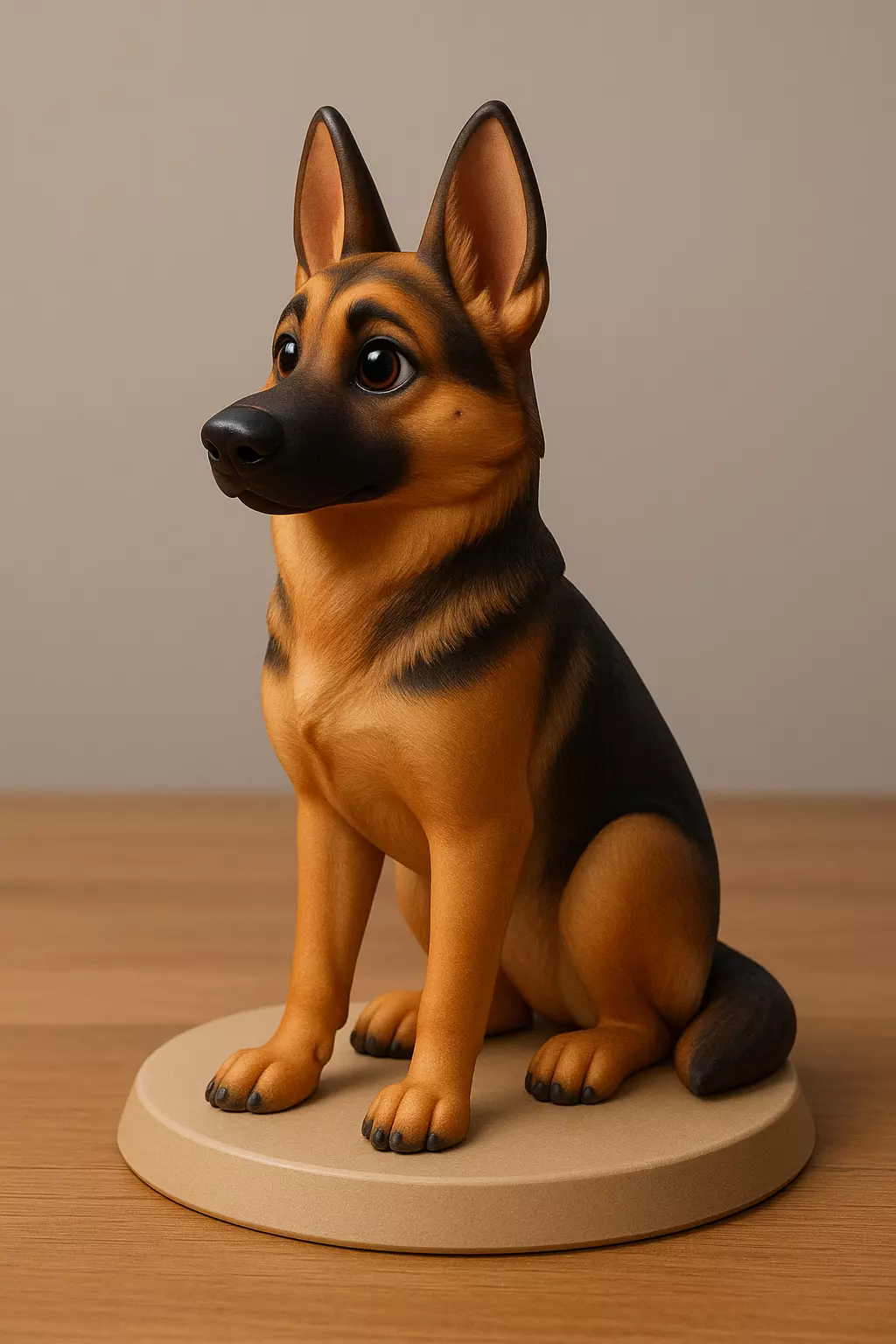 Realistic German Shepherd 3D Model Free 3D print model