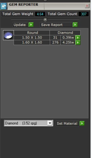 round 2-inch pendent with stone 3D print model_1